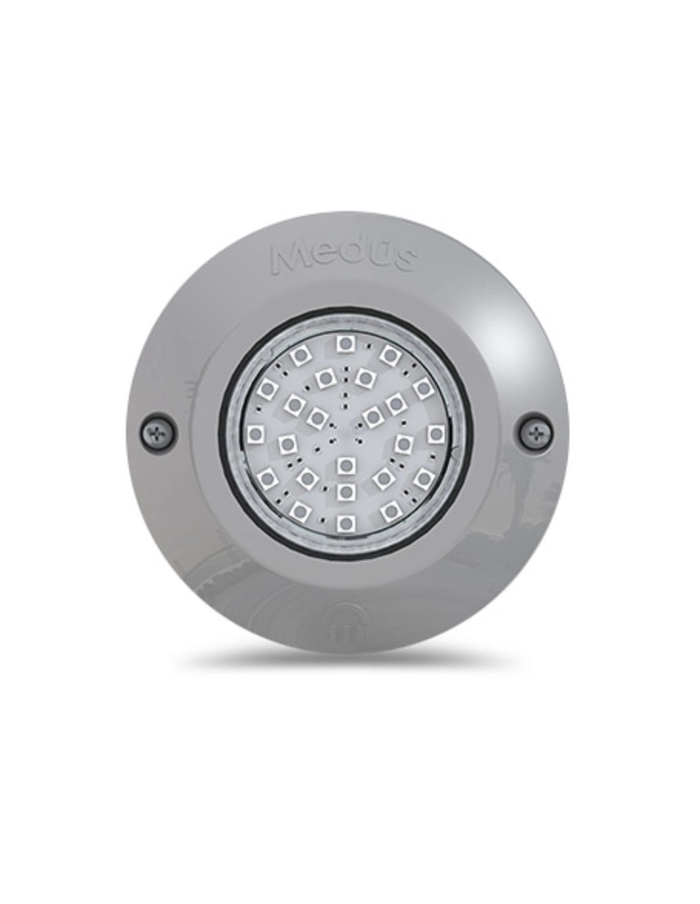 Luminaria LED para pileta de material 9W superficial gris Medus luz azul